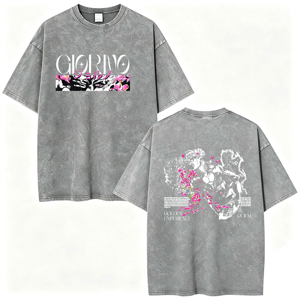 Винтажная футболка с принтом « – обзор и цена Jojo Anime Merchandise
