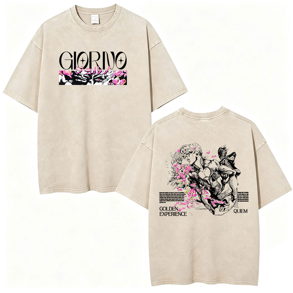 Винтажная футболка с принтом « – обзор и цена Jojo Anime Merchandise