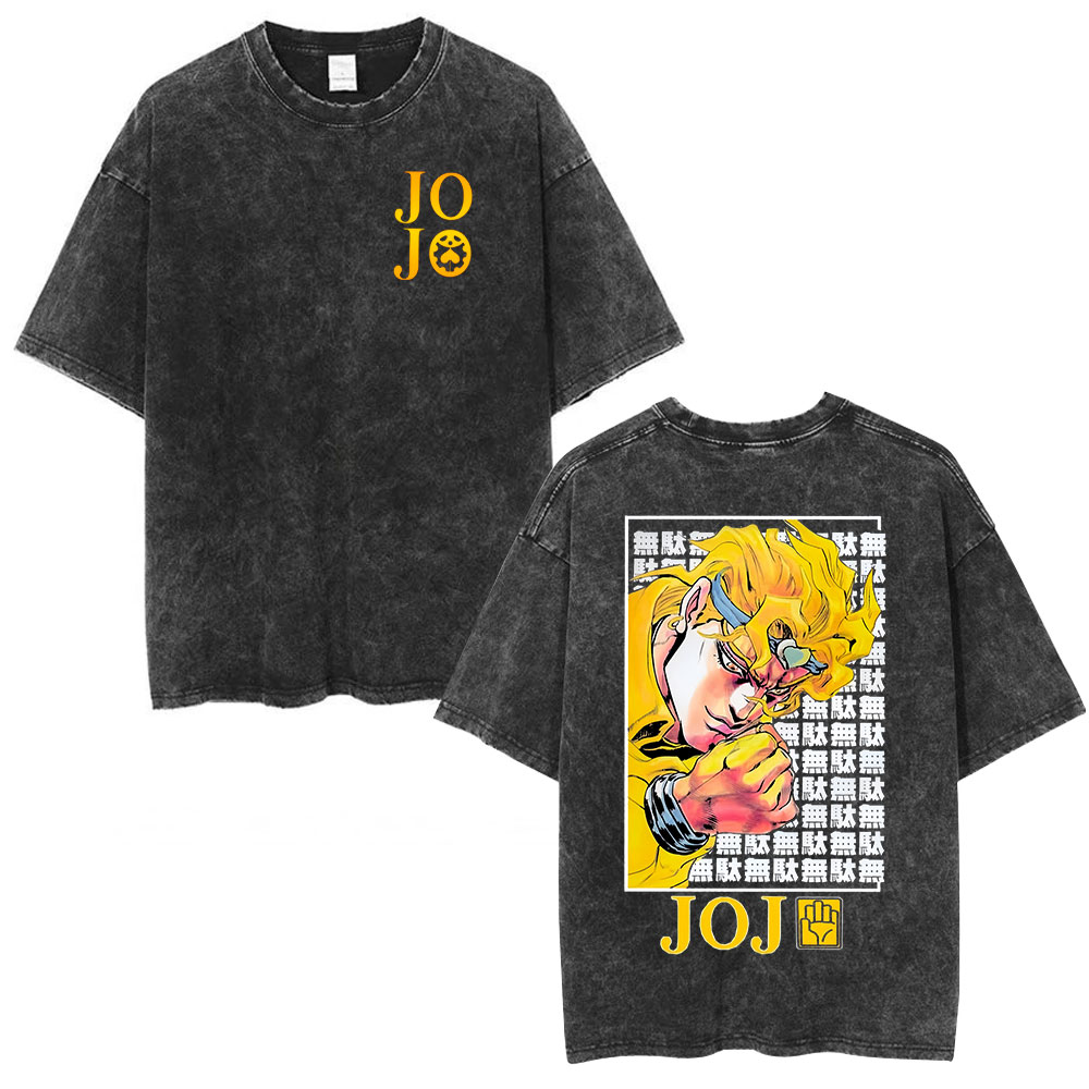 Винтажная футболка с принтом « – обзор и цена Jojo Anime Merchandise